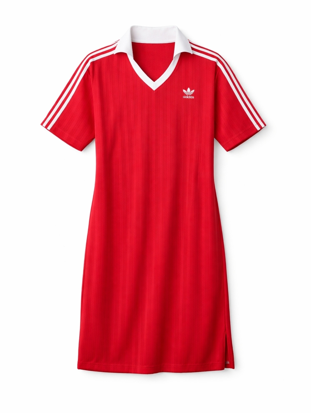Adidas Originals Adicolor 3S Football Jacquard V-Neck Women POLO DRESS Size S M